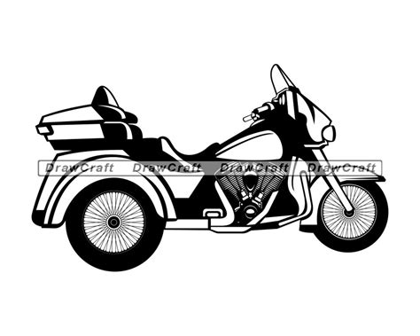 Trike Motorcycle 8 Svg Motorcycle Svg Motorbike Svg Etsy