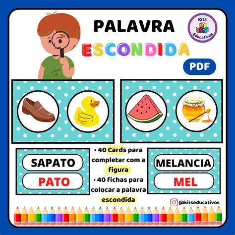 Jogo Palavra Escondida Kits Educativos Hotmart