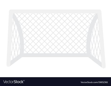 Football gate with net cartoon Royalty Free Vector Image