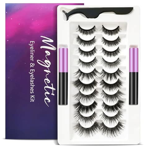 Amazon AHET Magnetic Eyelashes Kit 10 Pairs Reusable Magnetic