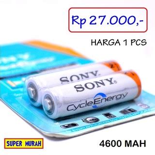 Jual COD Baterai Charger Sony Aa 4600mah Rechargeable Cas Ulang Grand