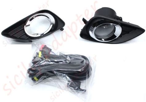 US Pair LH RH Fog Lights Lamp Kit For 2010 2011 Toyota Camry W Cover