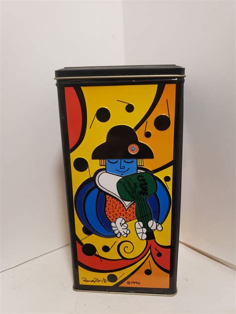 Decorative Storage Tin Romero Britto Creme De Grand Marnier Liqueur