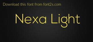 Nexa Light font details - Font2s.com