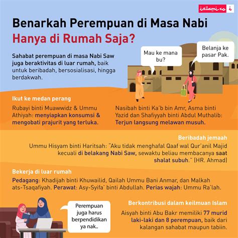 Benarkah Perempuan Di Masa Nabi Hanya Di Rumah Saja Islami Dot Co