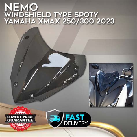 Yamaha Xmax V Nemo Windshield Sporty Windscreen Ready Stock