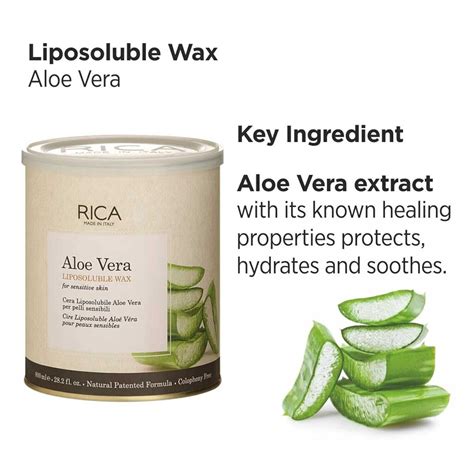 Rica Aloe Vera Liposoluble Wax For Sensitive Skin Men Women 800gm EBay