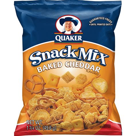 Quaker Snack Mix Baked Cheddar 175 Ounce Pack Of 64 Pack 64 Ebay