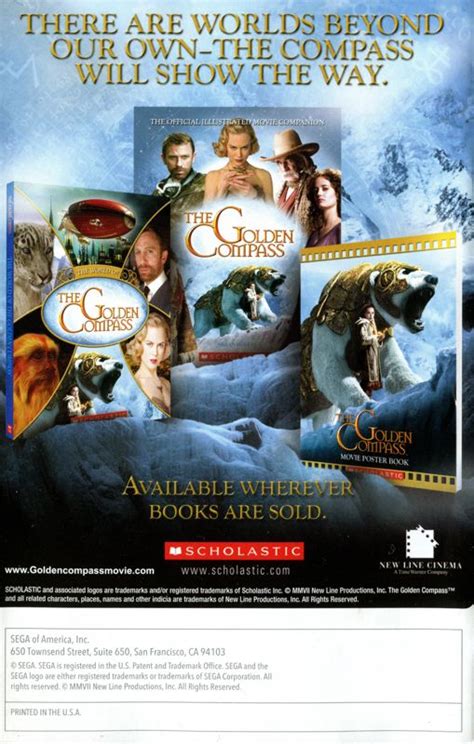 The Golden Compass Cover Or Packaging Material Mobygames