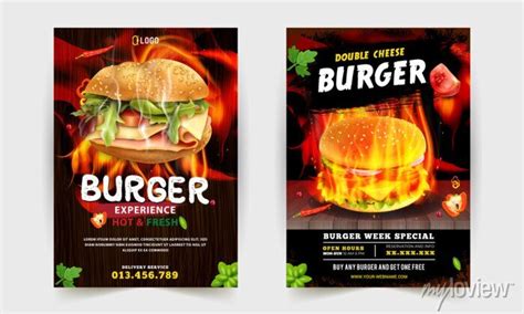 Fast Food Flyer Design Template Cooking Cafe And Restaurant Posters