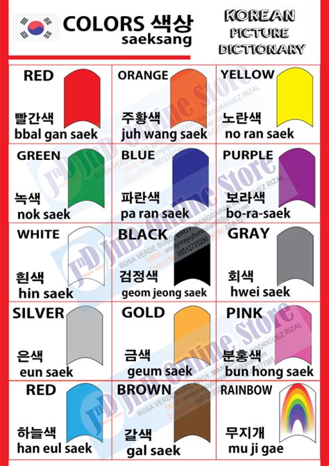 Korean Vocabulary for Beginners (A4) Korean Picture Dictionary ... - Worksheets Library