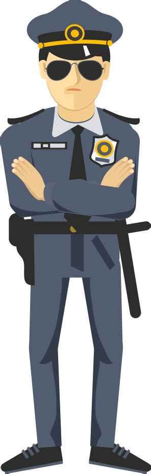 Police Officer Icon Cartoon Police Png Download 296 925 Free