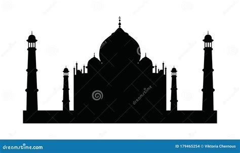 Taj Mahal vector icon stock illustration. Illustration of love - 179465254