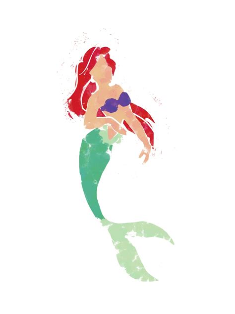 Ariel Silhouette At Getdrawings Free Download