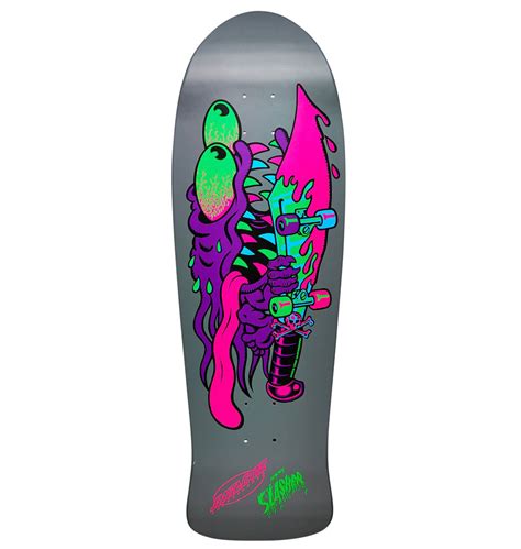 Santa Cruz Meek Slasher Blacklight Reissue Skateboard Deck 101´