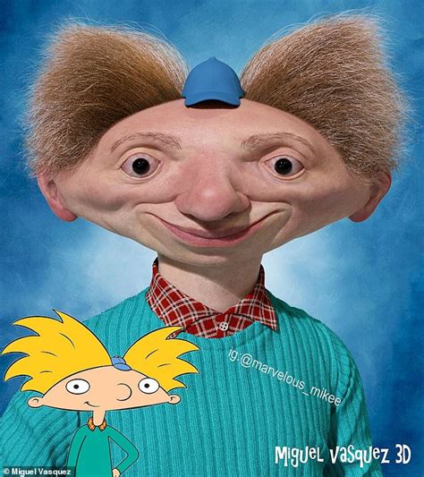 An artist creates real-life version of Hey Arnold characters - Hot Lifestyle News