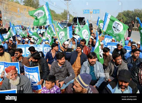 Leaders And Supporters Of Jamat E Islami JI Are Holding Protest