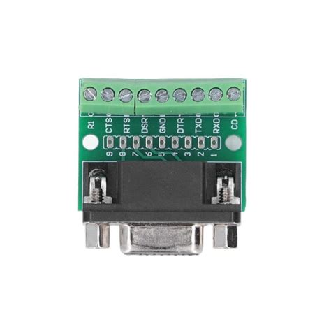 Conector Db9 Hembra Adaptador Bornera Pcb Serie Rs232 Rs485