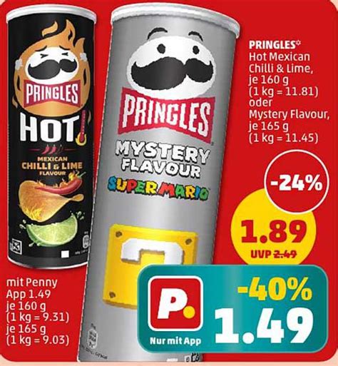 Pringles Hot Mexican Chilli Lime Oder Pringles Mystery Flavour Angebot Bei Penny