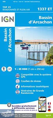 I G N Carte Au Me Top Et Bassin D Arcachon