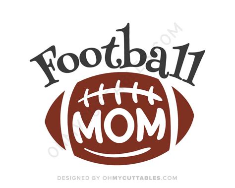 Football Mom SVG Free • OhMyCuttables