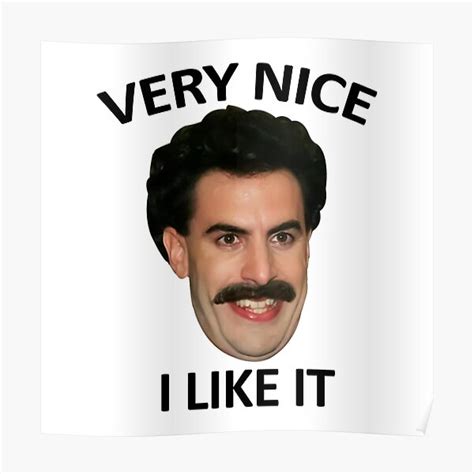 Borat Funny Quote Posters | Redbubble