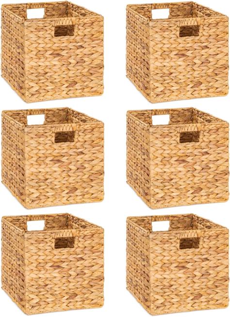 Amazon Jinei Pcs Wicker Storage Basket Bulk Handwoven Water