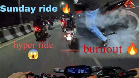 Hyper Ride Mt15⚡ns200 Vs Mt15 Vs R15v3 Vs Hunter🔥sunday Ride 🔥