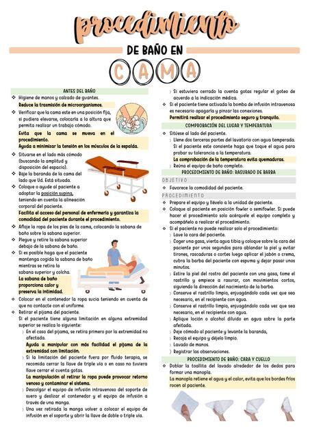 Procedimiento De Ba O En Cama Udocz