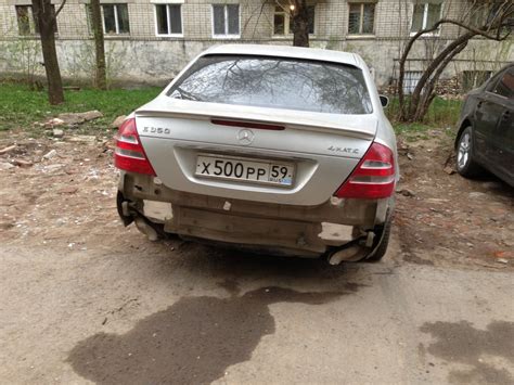Снял бампер — Mercedes-Benz E-Class (W211), 3,5 л, 2005 года | кузовной ...