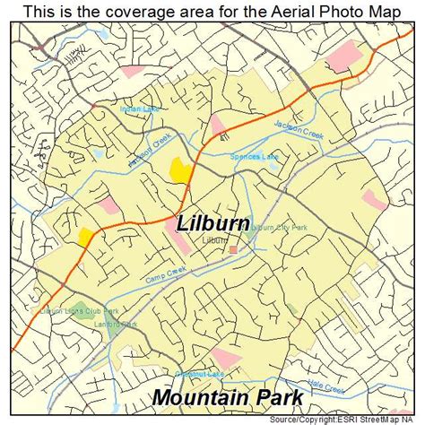 Aerial Photography Map Of Lilburn Ga Georgia