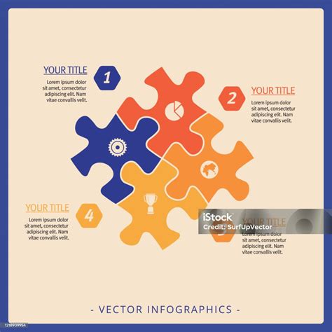 퍼즐 인포그래픽 템플릿 개념에 대한 스톡 벡터 아트 및 기타 이미지 개념 경영자 계획 Istock