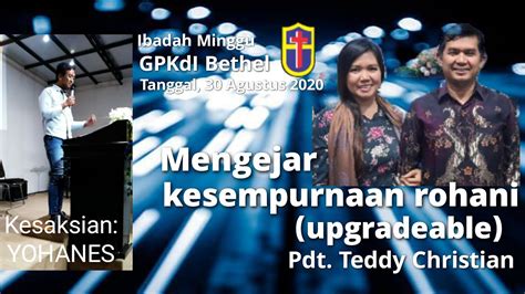 Ibadah Minggu 30 Agustus 2020 YouTube