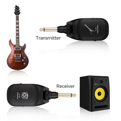 Wireless Guitar System Electric Guitars Transmitter And Receiver Set