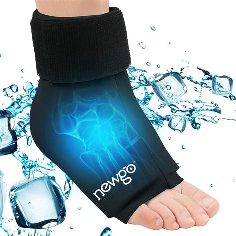 NEWGO Ankle Ice Pack For Injuries Flexible Foot Ice Pack Hot Cold