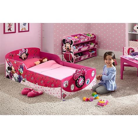 Disney Minnie Mouse Wooden Interactive Toddler Bed By Delta Children