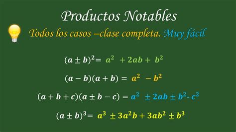 Qué Son Los Productos Notables Todos Los Casos De Productos Notables Muy Fácil Desde Cero