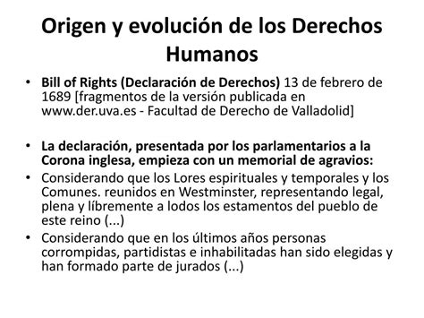 PPT Origen y evolución de los Derechos Humanos PowerPoint