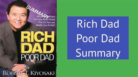 Rich Dad Poor Dad Book Summary By Chapters Robert Kiyosaki YouTube