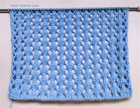 Free Knitting Patterns Mesh Stitch Knitting Pattern