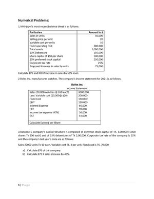 Acca F Final Mocks Questions Acca Paper F Financial Accounting