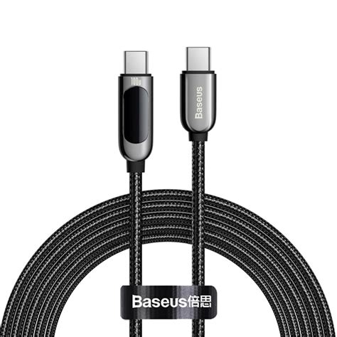 Baseus W Display Fast Charging Data Cable Type C To Type C