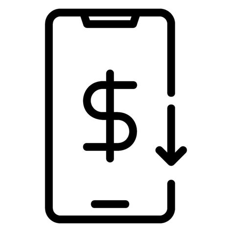 Dollar Line Icon Vector Art At Vecteezy