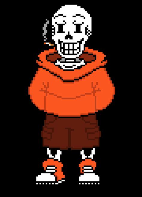 Pixilart Underswap Papyrus V2 By Kukisc14