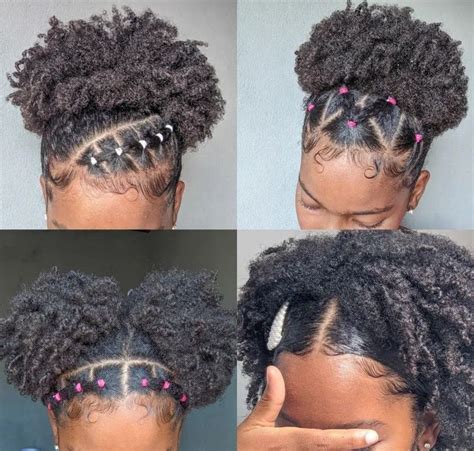 C Natural Hairstyles Short Quick Natural Hair Styles Protective