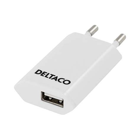 Deltaco V Ggladdare V Till V Usb A Xusb Port Vit Laserfix Se