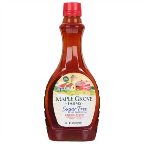 Maple Grove Farms Sugar Free Maple Flavor Syrup, Kosher, 24 fl oz ...