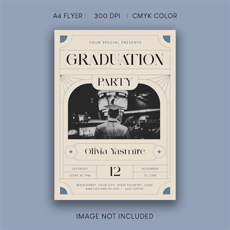 Volante De La Fiesta De Graduaci N Vector Premium