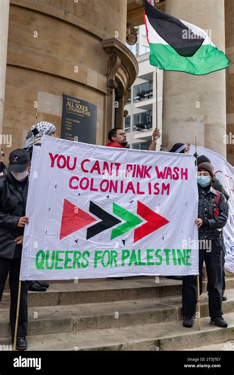 London Uk 4th November 2023 Pro Palestinian Protesters From Queers