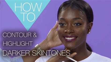 Contour And Highlight Dark Skin Tone How To Makeup Tutorial Youtube